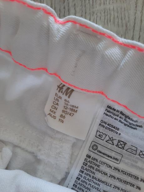 Šortky pre dievčatko, h&m,86