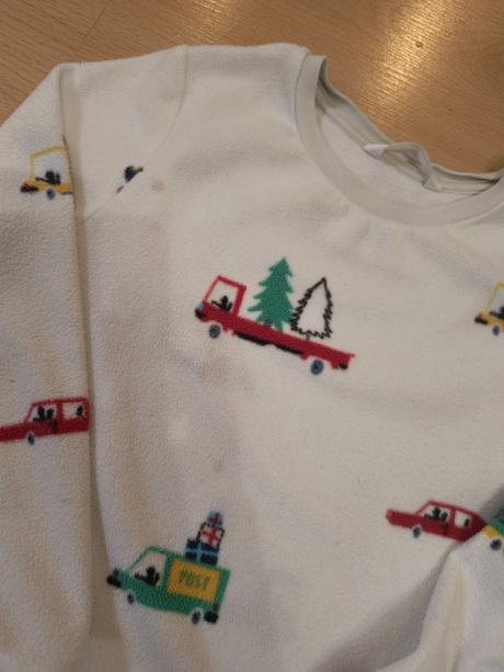 Flísove pyžamo s autami, 122