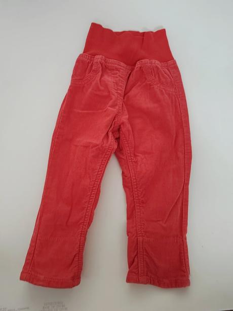 Menčestrové nohavice s vysokým pásom, lupilu,74