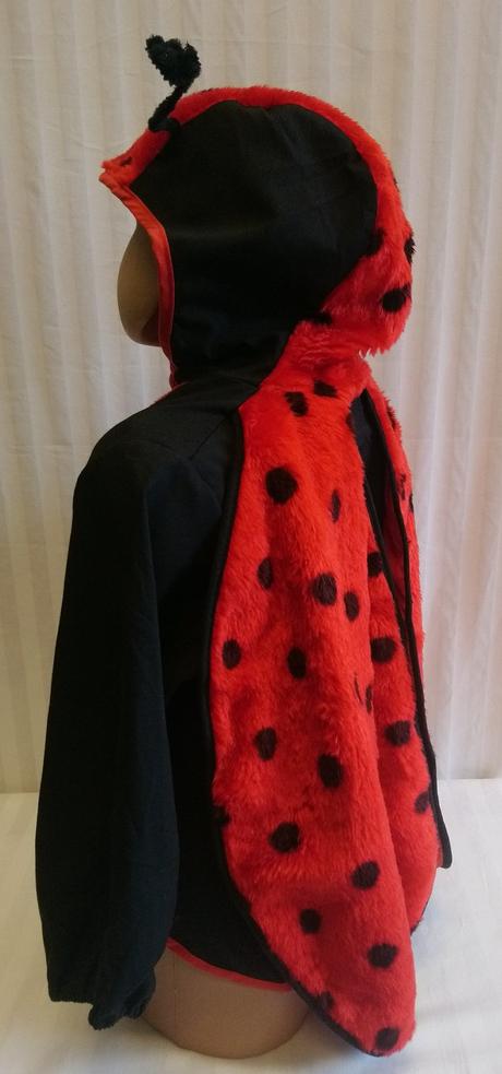 Kostým lienka s krídlami, konfetti, 2-4 r, 92-104, 