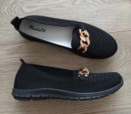 Ruzove a cierne mokasiny, 36 - 41