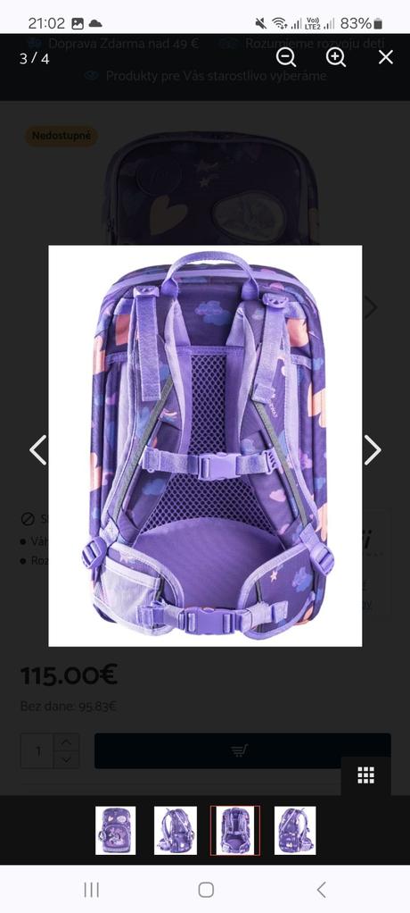 Frii of norway skolska taska unicorn purple, 