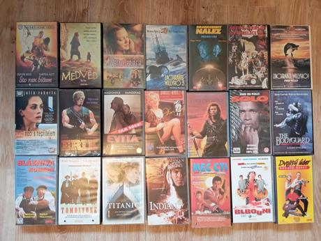 Predám vhs kazety -- viď. 10 foto,