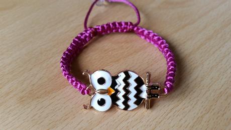 Náramok so sovičkou,