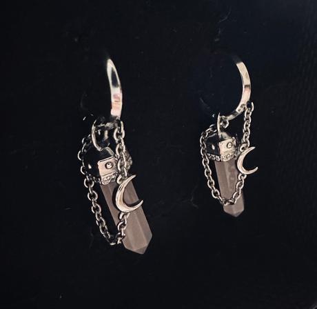 Strieborná sada šperkov hexagon pink ts, 