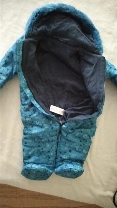 Zimný overal, kombinéza +čiapka, f&f,86