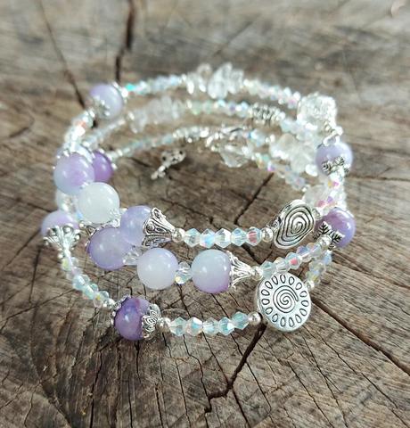 Náramok z polohdrahokamov pre ryby, váhy, vodnár, 