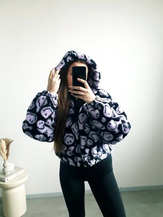 H&m x smiley kožúšok m, h&m,m