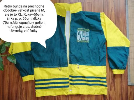 Retro šuštiaková bunda, xl