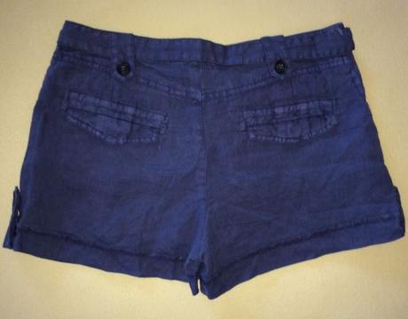 Ľanové šortky mango, mango,m