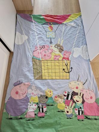Obliečky peppa pig na vankúš,paplón + plachta, šírka (cm): 140,dĺžka (cm): 200