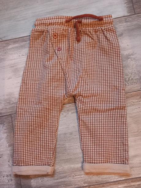 Vyteplené nohavice 4/6 mesiace, 68