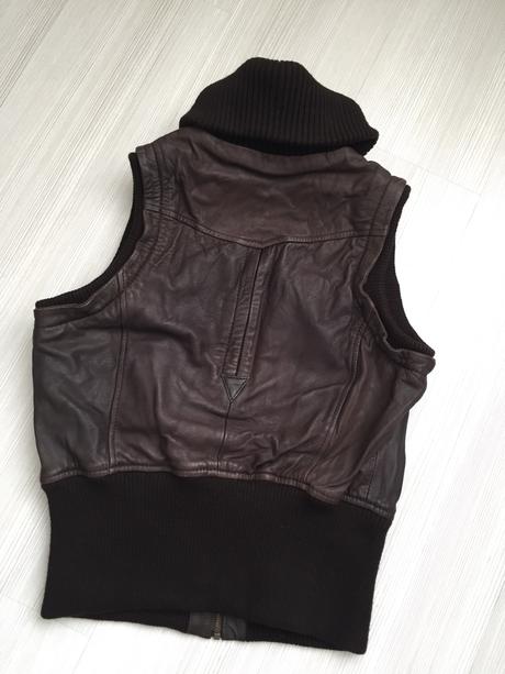 Mango kožená vesta, mango,m