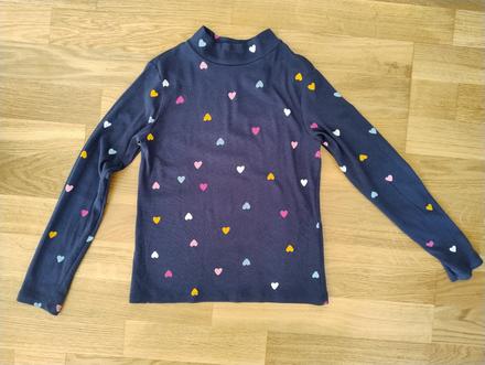 Srdiečkové tričko h&m 122/128, h&m,122