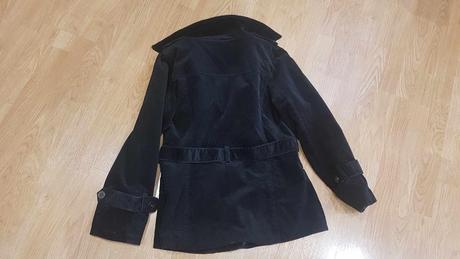 Čierny kordový prechodný kabátik v. 42, 42