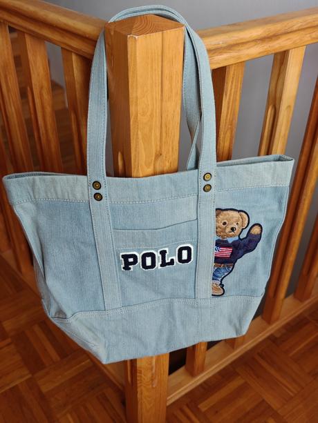 Ralph lauren bear originál jeans bag, ralph lauren