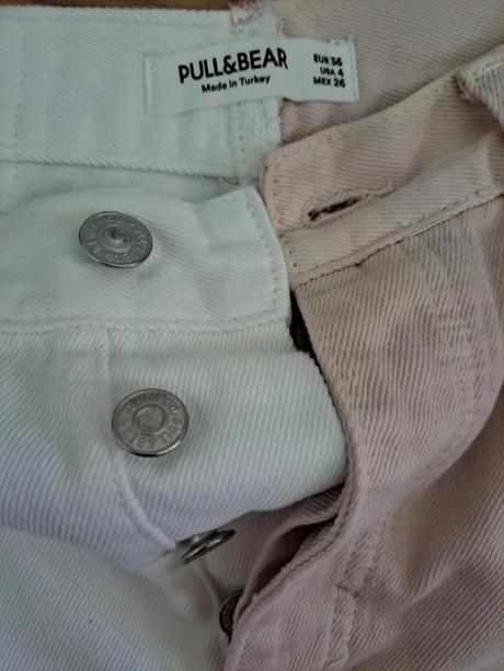 Rifľové kraťasy, pull&bear,s