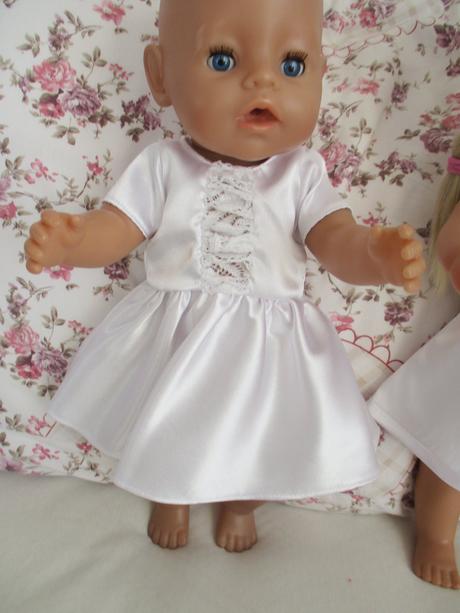 Šaty pre baby born 43cm a staršiu sestričku 43cm,