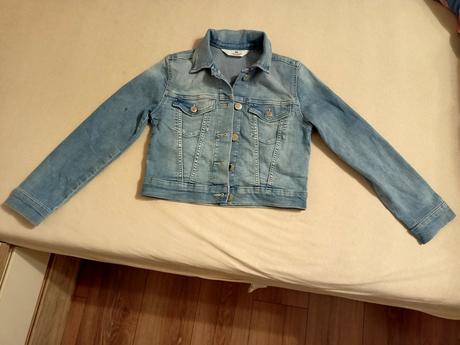 Rifľová bunda, veľ. 140, h&m, h&m,140