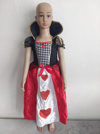 Srdcová kráľovná karnevalové šaty veľ.110-116,