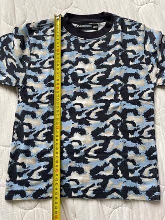 Maskáčové bavlnené tričko, blue base,104