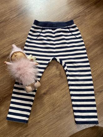 Pruhované pudlove tepláky zara, zara,98