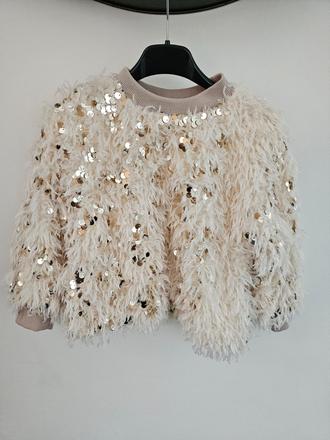 Stylová mikina s flitrami, 110