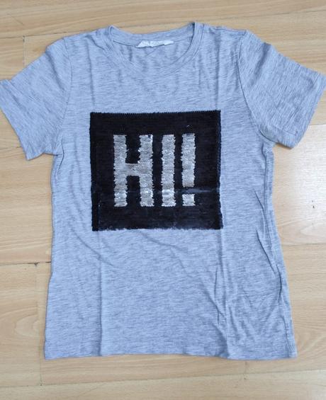 Tricko hi/ bye, h&m,140