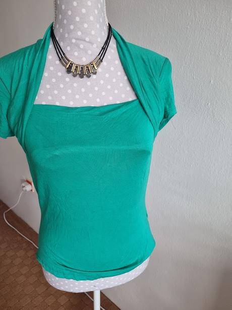 Zelený tričkovinový top 38, 38
