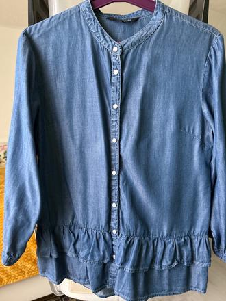 Elegantná tenká riflová košeľa-38, secret,38