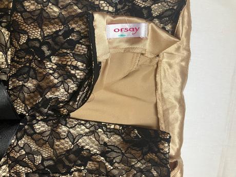 Dámske čipkované midi šaty so stuhou, orsay,l