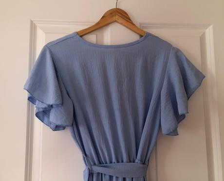 Bledomodré spoločenské šaty, s/m, s