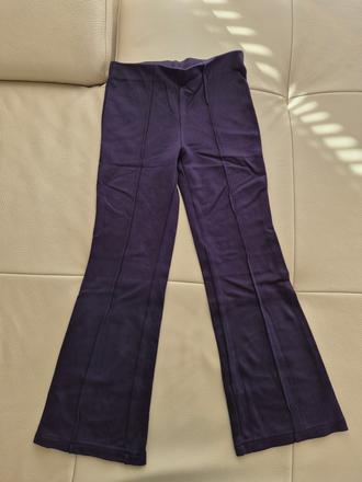 Tmavomodré elastické nohavice h&m 140, h&m,140