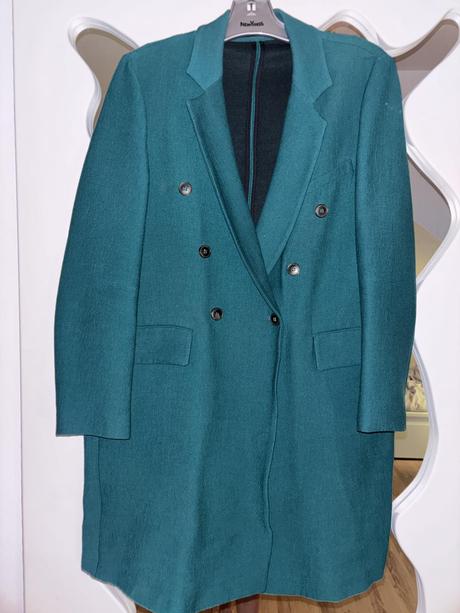 Prechodný smaragdovy kabát zara m /l, zara,m