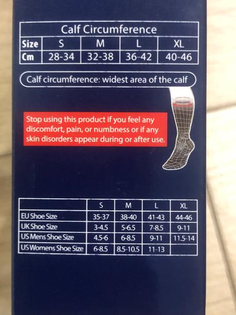 Kompresné ponožky nové, l