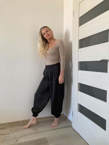 Zara saténové nohavice xs / s, zara,s / xs