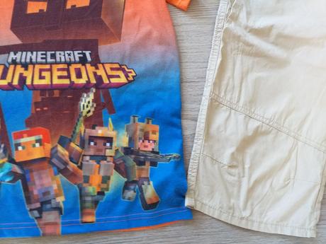 Chlapčenské tričko a šortky minecraft dungeons 146, 146