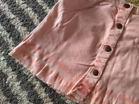 Riflová sukňa s gombíkmi, h&m,122