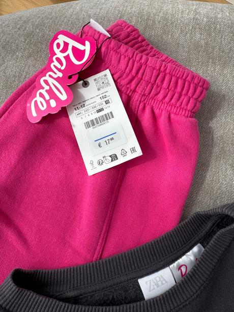 Suprava zara barbie teplaky mikina, zara,152