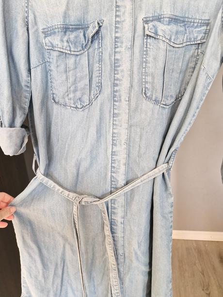 Riflove šaty, h&m,36