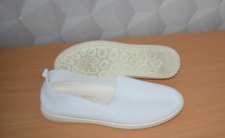 Biele slipp on topánky, veľ.39, 39