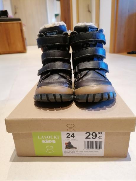 Zimné kožené topánky, lasocki,24