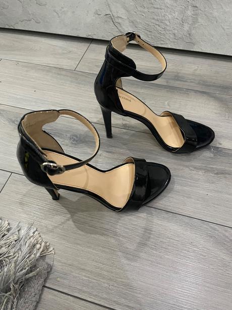 Čierne sandále vysoké, graceland,40