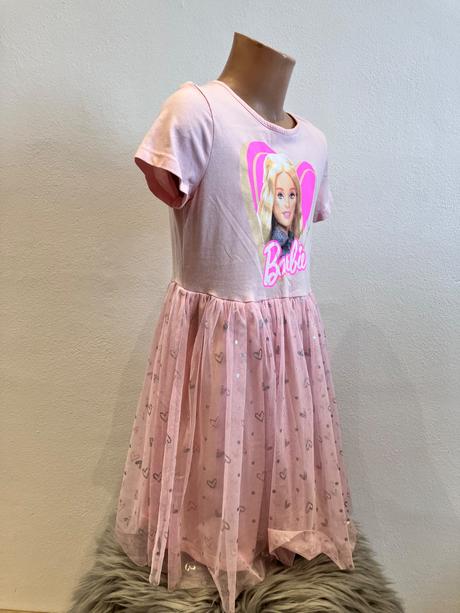 Dievčenské šaty barbie a tylovou sukňou (134), sinsay,134