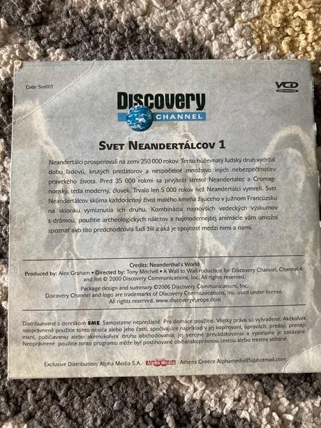 Dvd svet neandertálcov 1,