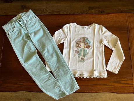 Tričko s dievčatkom s 3d mašľou 122/128, mayoral,122