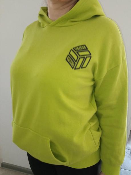 Dievčenská zelená mikina s kapucňou f&f (13-14 r.), f&f,158