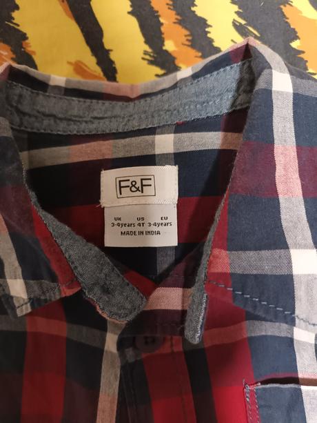 Košeľa  3-4 roky, f&f,104