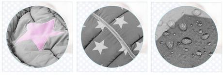 Luxusný fusak 4v1, 90x47cm - granátový,