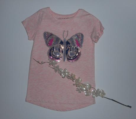 Tričko motýľ v.122/128, nutmeg,128